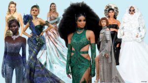 A collage of best met gala looks of all time