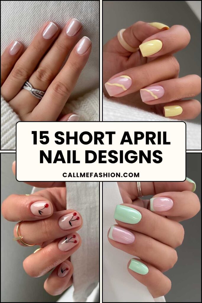 Short April nails Pinterest