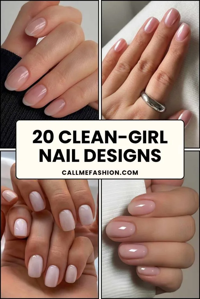 Clean girl nails Pinterest