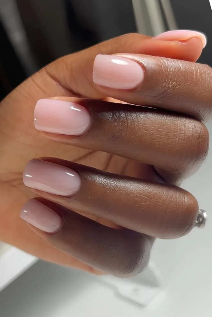 Light pink nails