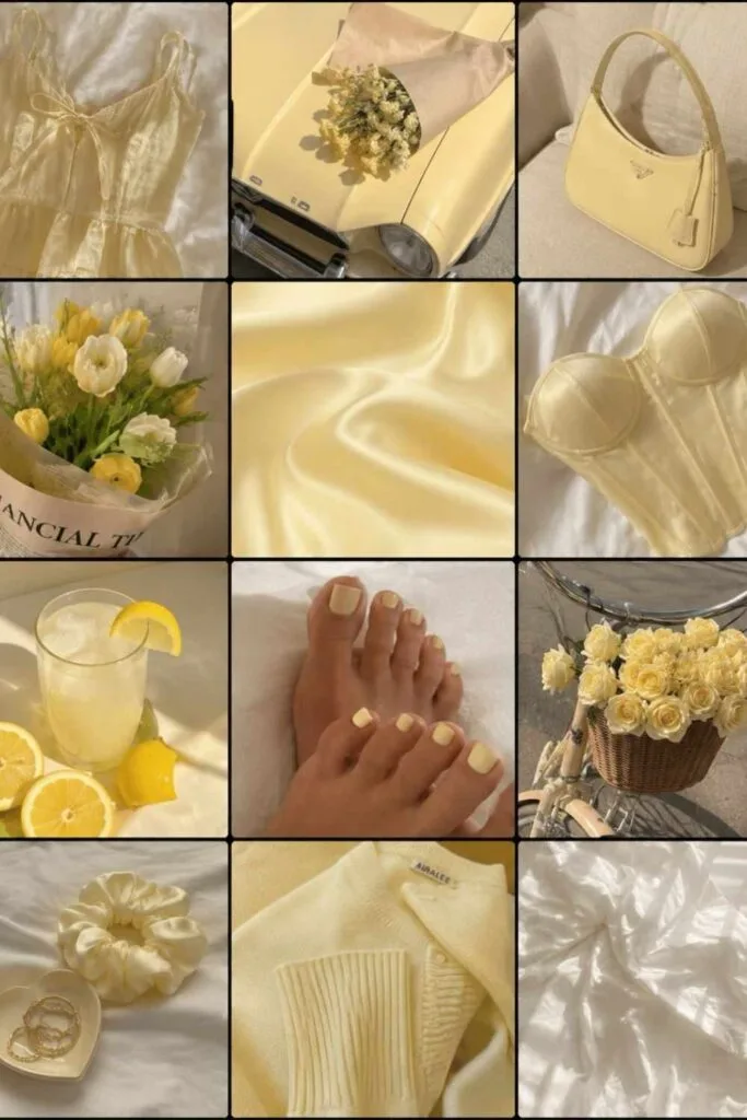 Butter yellow mood board