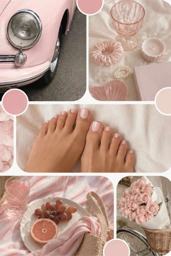 Light pink mood board