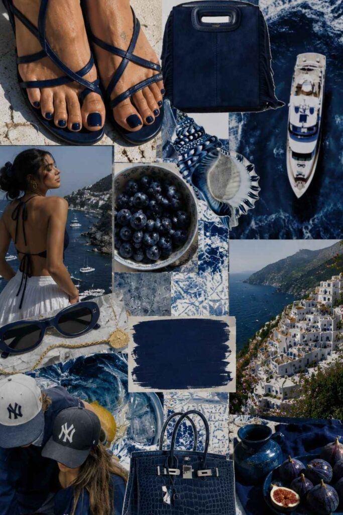 Navy blue mood board