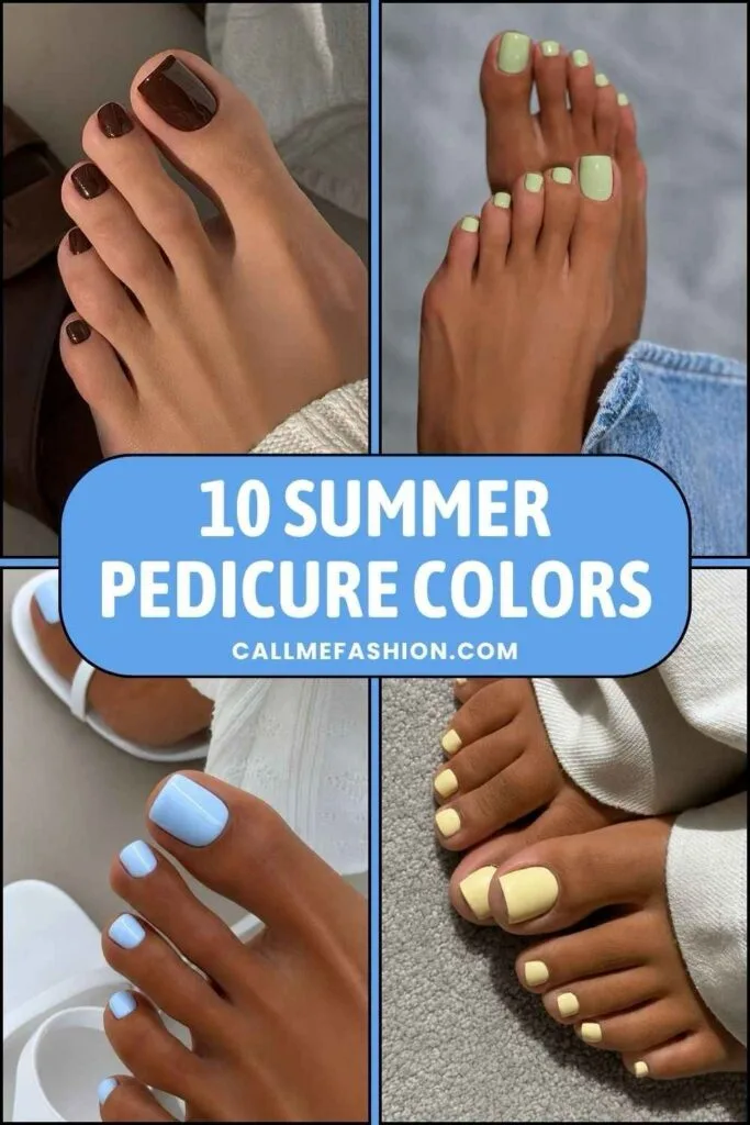 Summer pedicure colors Pinterest