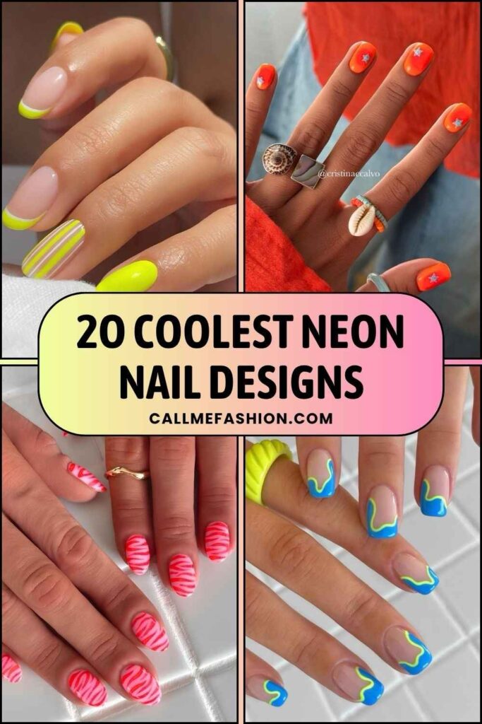 Neon nails Pinterest