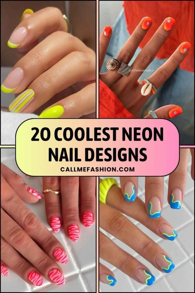 Neon nails Pinterest