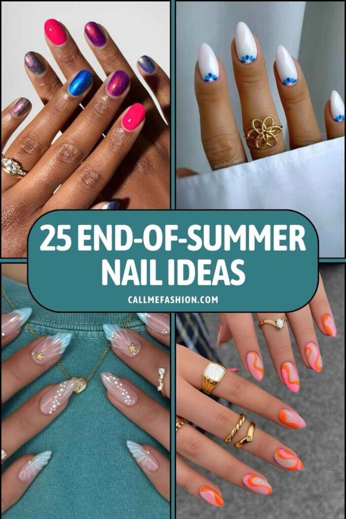 End of summer nails Pinterest