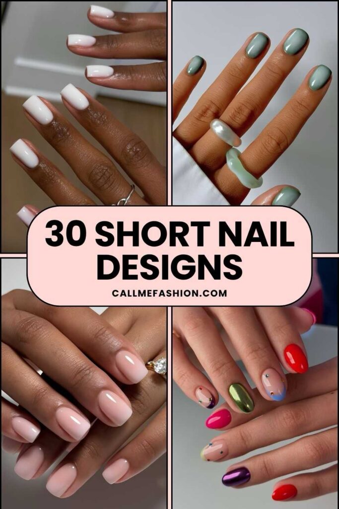 Short nails Pinterest