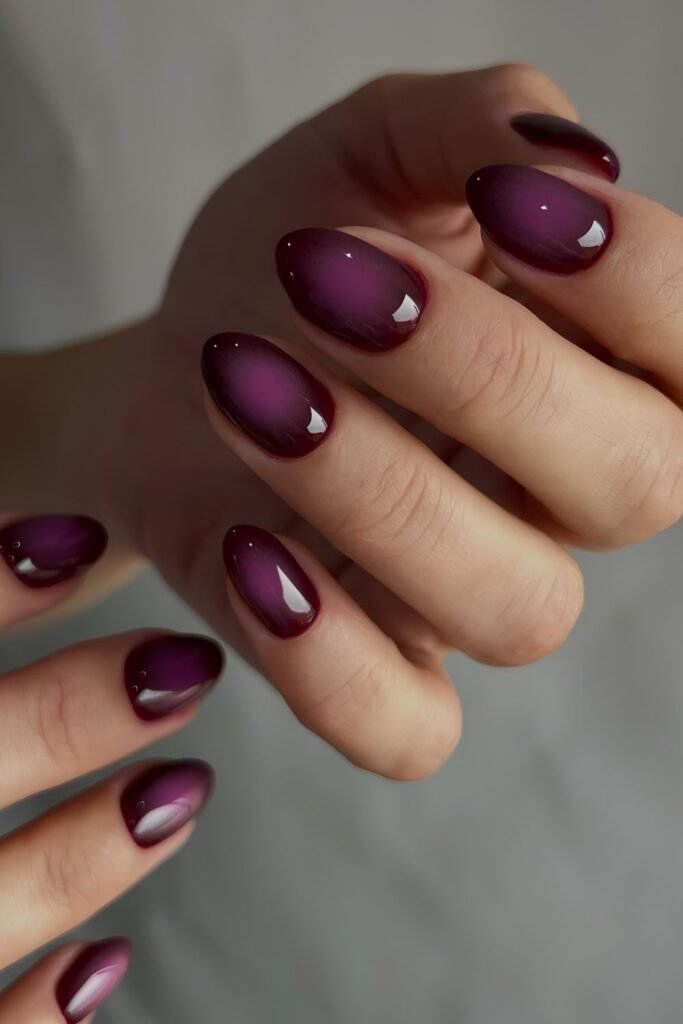 Dark purple aura mani