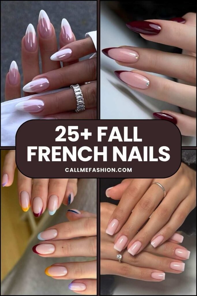 Fall French nails Pinterest